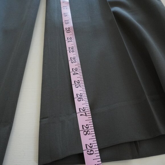 Burberry Wide Leg flat front dress slacks Trousers Size 8 - Picture 5 of 11